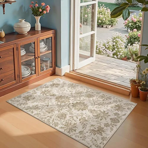 Miniatura 141 de jinchan Lima - Alfombra de pasillo lavable de 2 x 6 pies, antideslizante, de pelo corto, suave, ultrafina, alfombra envejecida para casa de campo