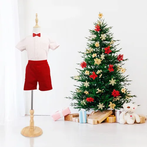 Miniatura 7 de Forma de vestido de maniquí infantil, forma de vestido ajustable para niña y niño para ropa, bufanda, ventana, exhibición de tiendas, 2-3 años
