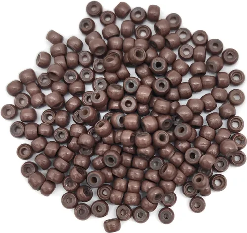 Miniatura 11 de Medsuo 200 piezas de nano anillos forrados de silicona para extensiones de cabello nano puntas nano cuentas de 0.118 in (OD) 0.039 in (ID) 0.079 in