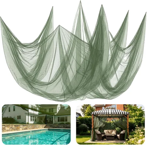 Miniatura 20 de ANPHSIN Mosquitera casi invisible de 65 x 10 pies para patio, pantalla de malla para jardín, porche, balcón, protege la piel y las plantas de Negro