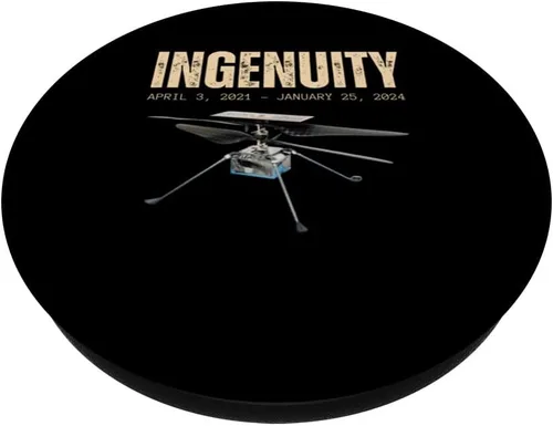Miniatura 2 de Gracias Marte Helicóptero Ingenio Recuerdo Memorabilia PopSockets Estándar PopGrip