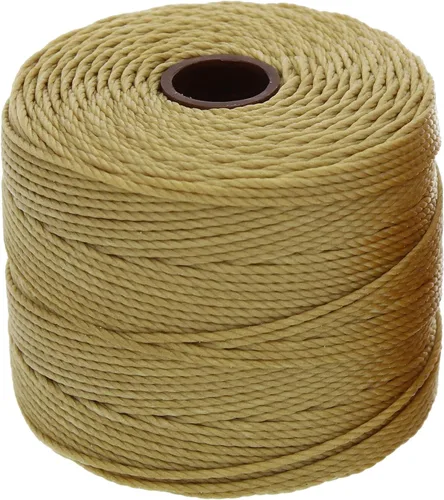 Miniatura 40 de The Beadsmith S-Lon - Cordón de nailon trenzado de 0.020 in para cuerda, color rojo oscuro, TEX210, carrete de 77 yardas