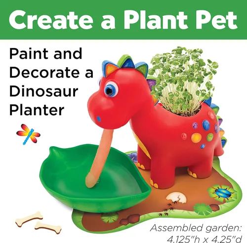 Miniatura 2 de Creativity for Kids Dinosaurio auto riego para mascotas, kit de bricolaje para niños, manualidades de dinosaurios para niños, relleno de cesta