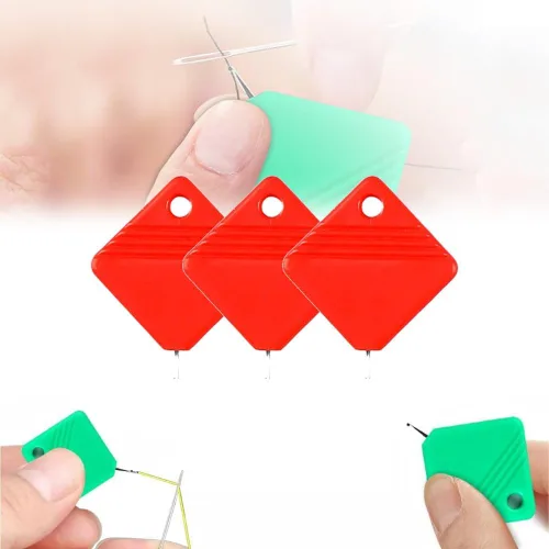 Miniatura 19 de Enhebrador automático de agujas, enhebrador de agujas para máquina de coser, enhebrador de agujas de bricolaje para manualidades de costura, se Azul