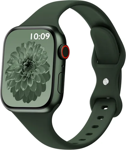 Miniatura 27 de Bandas delgadas de silicona deportivas compatibles con Apple Watch de 38mm 42mm 40mm 44mm 41mm 45mm 46mm 49mm, correa de repuesto delgada y estrecha