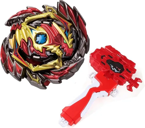 Miniatura 6 de Gyro Battling Tops Burst SuperKing, juego de batalla de lanzador de giroscopios y agarre giro derecho sistema de capas DB, juego de juguetes