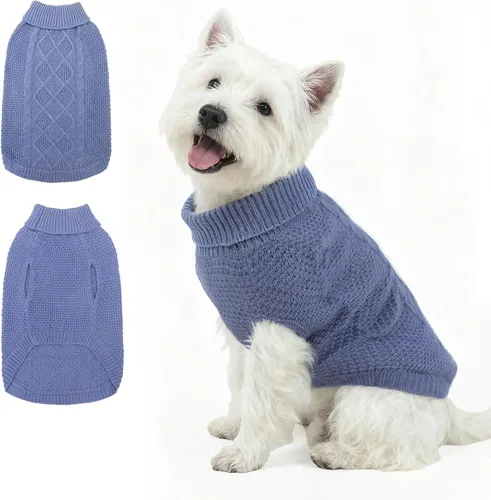 Miniatura 42 de Mihachi Suéteres para Perros Pequeños y Medianos Niña o Niño, Camisa Cálida y Suave para Perros, Abrigo para Perros para Clima Frío con Cuello