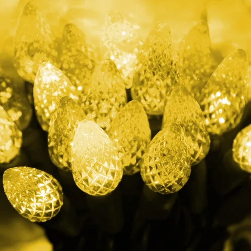 Miniatura 7 de Dazzle Bright C6 - Luces de Navidad a pilas, paquete de 2 unidades en total de 100 LED de 34 pies, luces multicolor con 8 modos, decoraciones