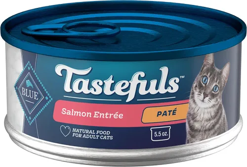 Miniatura 18 de Blue Buffalo Tastefuls - Paquete variado de comida húmeda natural para gatos, pollo, pavo y pollo, pescado y atún de océano, latas de 5.5 onzas