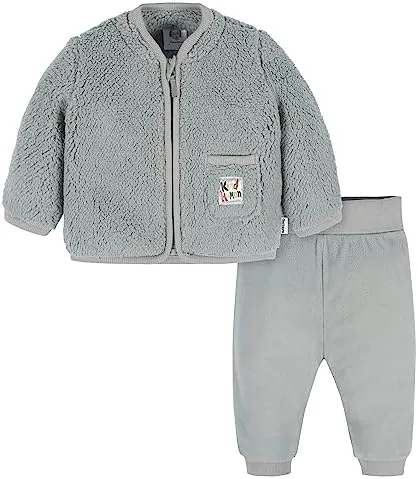Miniatura 8 de Gerber Baby Boys Toddler Sherpa Jacket & Jogger Pant Set