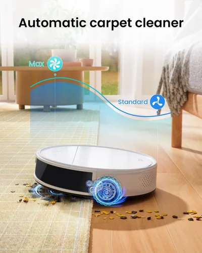 Miniatura 6 de OKP Robot Aspirador y Fregona Combo K5 Ultra Pequeño Limpiador Robótico con Navegación ToF LiDAR, 6000 Pa de Succión, Control WiFi/App/Alexa, 170