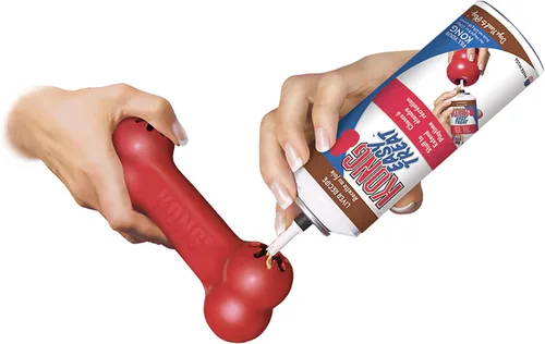 Miniatura 4 de KONG Goodie Bone & Flyer - Juguetes para perros para enriquecer el tiempo de juego, hueso de perro y disco de lanzamiento suave, apoyo mental, hueso