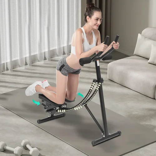 Máquina de abdominales, equipo de entrenamiento abdominal para interiores o exteriores, máquina de ejercicio abdominal y núcleo plegable, equipo de