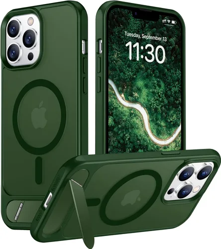 Miniatura 24 de Funda para iPhone 11 con compatibilidad magnética, [Soporte invisible incorporado][Compatible con MagSafe]
