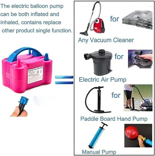 Miniatura 6 de Máquina de llenado de globos con expansor de globos y bomba eléctrica de globos, kit de máquina de dar globos para ramo de globos, boda, Navidad