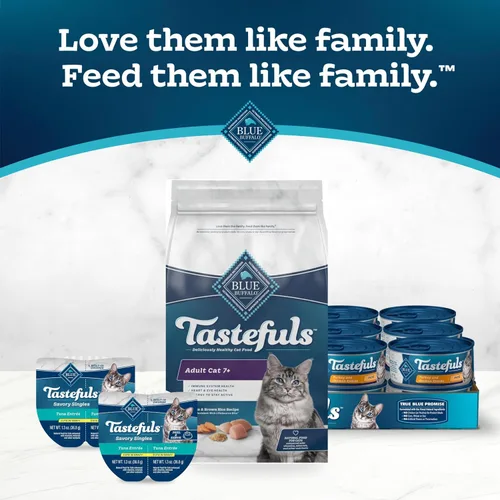 Miniatura 9 de Blue Buffalo Tastefuls Alimento Seco para Gatos Maduros para Gatos Adultos de 7+, Fabricado en los Estados Unidos con Ingredientes Naturales, Receta