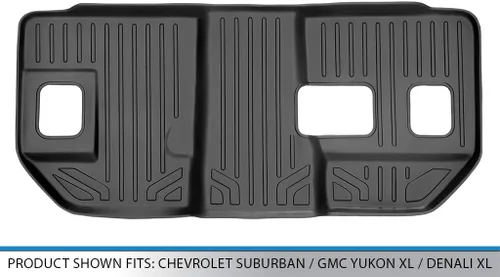 Miniatura 3 de SMARTLINER Alfombrillas de piso de ajuste personalizado para Chevrolet Suburban 2007-2014