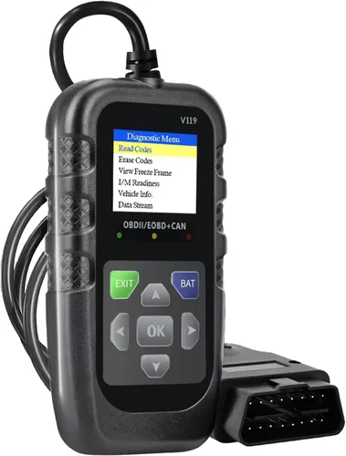 Herramienta de diagnóstico OBD2 para coche, lector de código, probador de voltaje, código de falla de la luz de motor, OBD2/EOBD para vehículos con