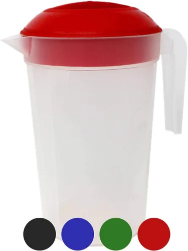 Miniatura 6 de Tribello Jarra grande de agua de 1.3 galones, jarra de plástico con tapa, apta para lavavajillas, sin BPA, los colores pueden variar (1.3 galones)