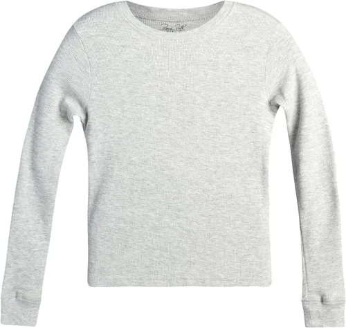 Miniatura 3 de Rene Rofe Conjunto de ropa interior térmica para niña, camiseta de punto gofre de 4 piezas y pantalones largos (2T-16)