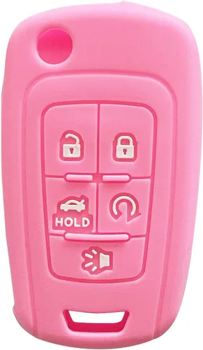 Miniatura 2 de Funda para llavero Equinox Cruze: funda de silicona con 5 botones para Chevy Camaro Malibu Impala Sonic Buick Regal Crosse Cascada Verano GMC