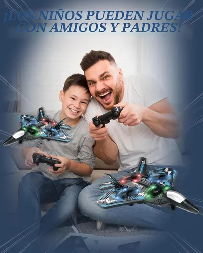 Miniatura 6 de Drones para niños con forma de avión a control remoto, avión de control remoto, aviones para niños y niñas, drones helicópteros con luces LED