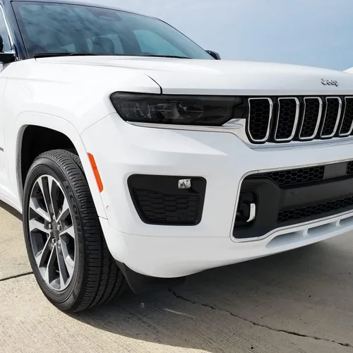 Miniatura 3 de SlickMod Tinte de humo de vinilo precortado para faros Jeep Grand Cherokee 2022-2023 (35% humo claro, 1. faro)