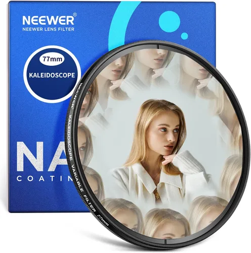 Miniatura 17 de NEEWER Filtro de Lente de Cámara de 77mm con Halo Espiral, Filtro de Lente de Prisma de Vidrio Óptico K9 con Efectos Especiales para Fotografía