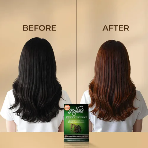 Miniatura 4 de Reshma Beauty Tinte de cabello con henna en 30 minutos infundido con henna orgánica Lawsonia Inermis 100% cobertura de canas para cabello suave