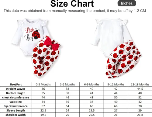 Miniatura 6 de PATPAT Baby Girl Clothes Long Sleeve Outfits Set Baby Girl Trousers Set