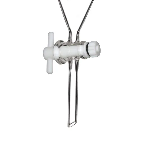 Miniatura 5 de Labasics Embudo separador cónico de vidrio borosilicato 2.0 fl oz con llave de paso de PTFE, 2.0 fl oz