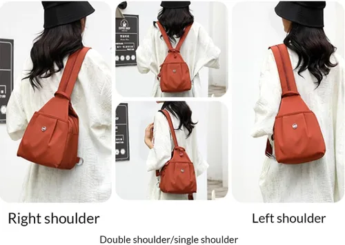 Miniatura 4 de 2025 Premium 3 en 1 bolsa de viaje antirrobo, nueva bolsa impermeable de 2 vías, mochila de tela Oxford para exteriores, 1pc/1, Mediana