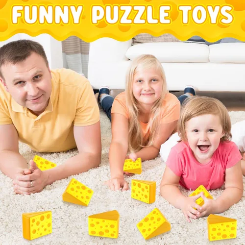 Miniatura 6 de Libima 24 piezas de juguetes de queso para el estrés, a granel, queso falso, recuerdos de fiesta, espuma para apretar, bola elástica para el estrés