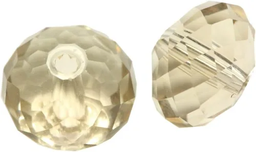 Miniatura 18 de 50 cuentas de cristal Adabele austriaco de 0.394 pulgadas facetadas sueltas Rondelle Siam rojo espaciador compatible con cristales de Swarovski 5040
