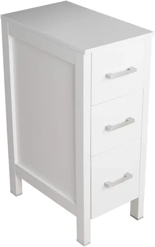 Miniatura 7 de UEV Organizador de cajones de baño, tocador individual independiente, mesita de noche, 12 pulgadas de largo x 20 pulgadas de ancho x 30 pulgadas