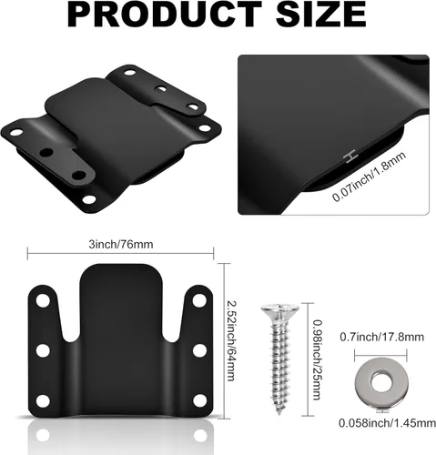 Miniatura 2 de 4 piezas de sofá seccional universal entrelazado, conectores de sofá seccionales, soporte de conector de sofá