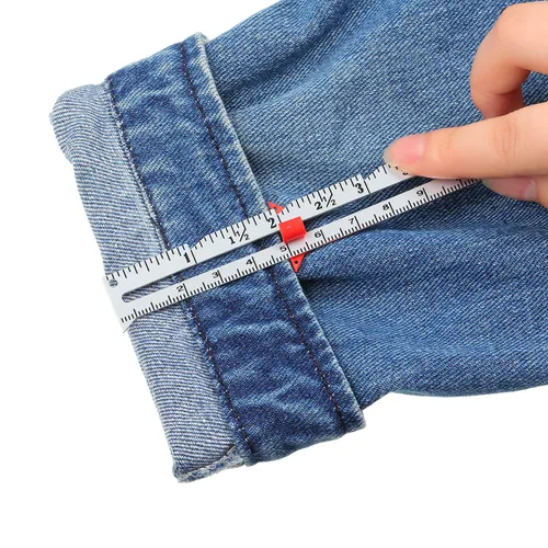 Miniatura 5 de 2 piezas de regla de costura, calibre deslizante de metal, herramienta de medición de costura, regla de acolchado para tejer, manualidades, costura