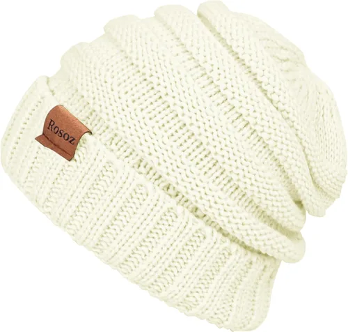 Miniatura 3 de Rosoz Gorros de invierno para mujer para mujer, gorros de punto cálidos para mujer, gruesos para clima frío