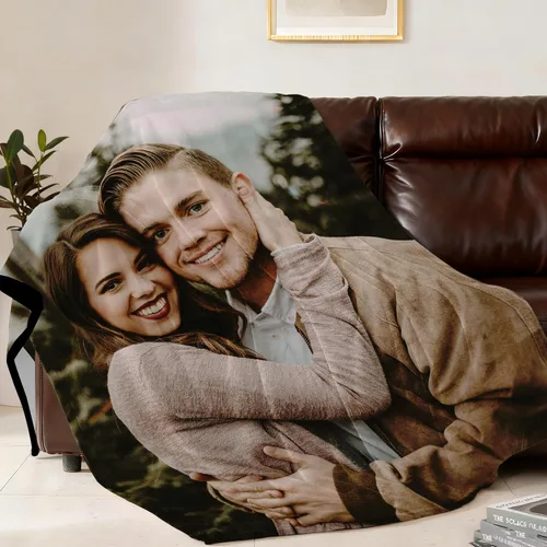 Miniatura 3 de Envío al día siguiente, manta personalizada con foto, mantas con foto personalizada, manta personalizable, regalos de Navidad divertidos 01 Fotos