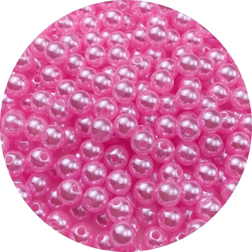 Miniatura 56 de Pinhoollgo 800pcs Pearl Beads 6mm Round Pearl Beads with Hole for DIY Bracelet Necklace Jewelry Making Supplies Handmade Craft(White)
