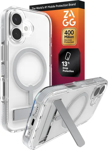 Miniatura 61 de ZAGG Santa Cruz Snap - Funda con función atril para iPhone 16 Pro Max, compatible con MagSafe, protección contra caídas de grado militar de 13 pies