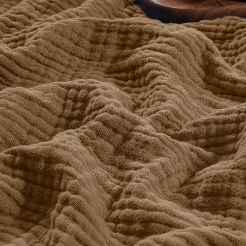 Miniatura 25 de PHF Manta de Muselina de Algodón 100%, Tamaño Queen 90"x90", Manta de Gasa Ligera de 4 Capas, Manta Minimalista Transpirable Suave como Nube para 02