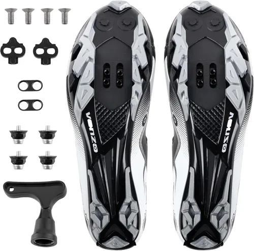 Miniatura 6 de Venzo Men's Mountain Bike Bicycle Cycling Shoes with Multi-Function Clip-Less Pedal & Cleat - Compatible with Shimano SPD & Crankbrother Systems