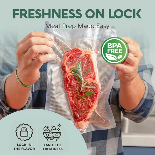 Miniatura 3 de Avid Armor bolsas comerciales para envasar al vacío, libres de BPA, ideales para Sous Vide. Paquete de 100 unidades., Transparente