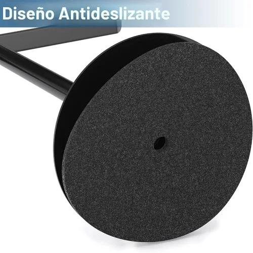 Miniatura 4 de Toallero en forma de T para toallas de mano para baño, con soporte para diademas y toalleros ligeros para baño, soporte negro para cocina
