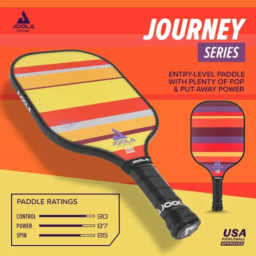 Miniatura 2 de JOOLA Pickleball Paddle Journey and Seneca – Select Fiberglass or Carbon Fiber Surface – Lightweight Paddles – Control & Power Rackets for Beginners