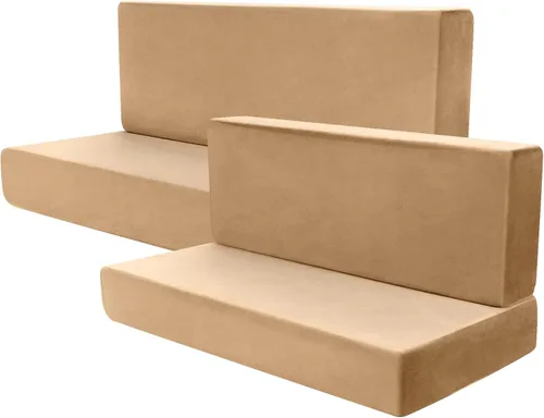 Miniatura 13 de Buryeah Juego de 4 fundas de cojines para comedor de caravana tipo booth, protector de muebles para sofá, asiento, cámper, auto, sofá, 2 respaldos