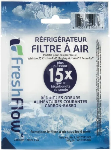 Miniatura 4 de Whirlpool W10311524 Filtro de aire original FreshFlow™ OEM para refrigeradores - 1876318, 2319308, AH2580853, AIR 1, AIR1, EA2580853, PS2580853