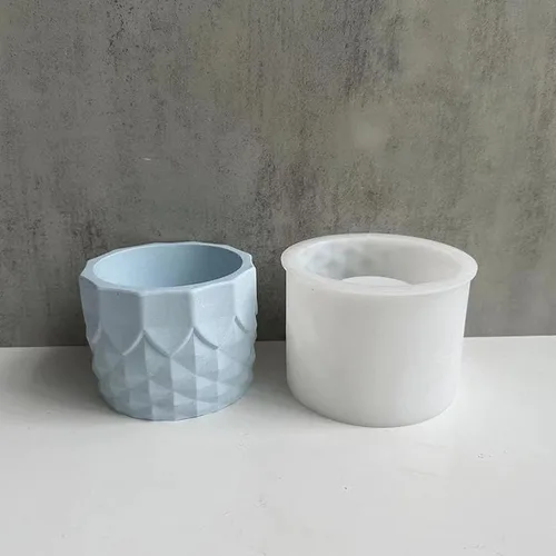 Miniatura 2 de Molde de silicona para florero, moldes de resina para florero, molde de resina para hacer manualidades, florero, decoración del hogar Estereoscópico