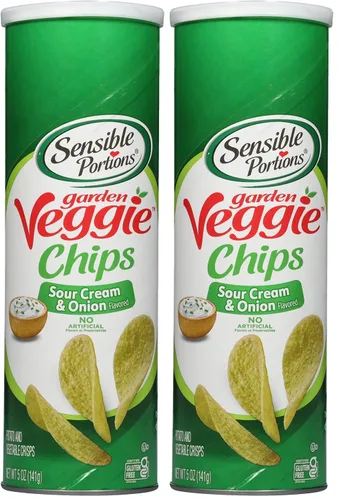 Miniatura 8 de Sensible Portions Chips de verduras apiladas para jardín, sal marina, 5 onzas
